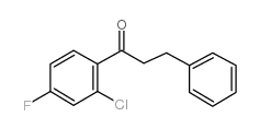 2'-CHLORO-4'-FLUORO-3-PHENYLPROPIOPHENONE结构式