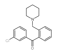 3'-CHLORO-2-PIPERIDINOMETHYL BENZOPHENONE Structure