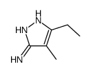 5-Ethyl-4-methyl-1H-pyrazol-3-amine结构式