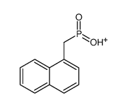 hydroxy-(naphthalen-1-ylmethyl)-oxophosphanium结构式