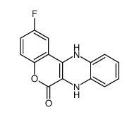 2-fluoro-7,12-dihydrochromeno[4,3-b]quinoxalin-6-one结构式