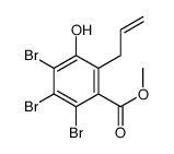 methyl 2,3,4-tribromo-5-hydroxy-6-prop-2-enylbenzoate结构式