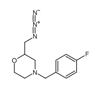 2-(azidomethyl)-4-[(4-fluorophenyl)methyl]morpholine结构式