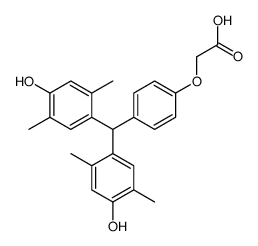 2-[4-[bis(4-hydroxy-2,5-dimethylphenyl)methyl]phenoxy]acetic acid结构式