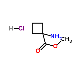 Methyl 1-aminocyclobutanecarboxylate hydrochloride Structure