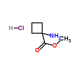 Methyl 1-aminocyclobutanecarboxylate hydrochloride structure