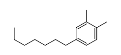 4-heptyl-1,2-dimethylbenzene Structure
