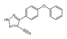 2H-1,2,3-Triazole-4-carbonitrile, 5-(4-phenoxyphenyl) Structure