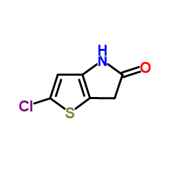 2-Chloro-4,6-dihydro-5H-thieno[3,2-b]pyrrol-5-one结构式