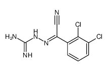 (2Z)-2-[氰基(2,3-二氯苯基)亚甲基]脒基肼结构式