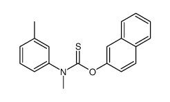 N-methyl-N-(3-methylphenyl)-1-naphthalen-2-yloxy-methanethioamide结构式