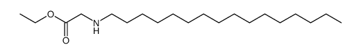 N-hexadecylglycine ethyl ester Structure