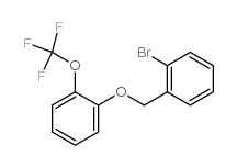 1-bromo-2-[[2-(trifluoromethoxy)phenoxy]methyl]benzene Structure