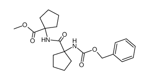 1-(1-Benzyloxycarbonylamino-cyclopentylcarbonylamino)-cyclopentan-carbonsaeure-(1)-methylester Structure