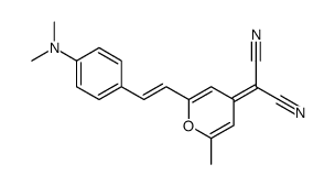2-[2-[(E)-2-[4-(dimethylamino)phenyl]ethenyl]-6-methylpyran-4-ylidene]propanedinitrile结构式