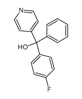 α-(4-Fluorophenyl)-α-phenyl-4-pyridinemethanol结构式