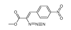 methyl 2-azido-3-(4-nitrophenyl)acrylate结构式