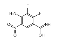 4-Amino-2,3-difluoro-5-nitrobenzamide Structure