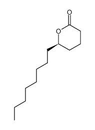 6-octyl-3,4,5,6-tetrahydropyran-2-one Structure