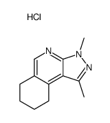 1,3-dimethyl-6,7,8,9-tetrahydropyrazolo[3,4-c]isoquinoline,hydrochloride结构式