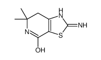 2-amino-6,6-dimethyl-5,7-dihydro-[1,3]thiazolo[5,4-c]pyridin-4-one结构式