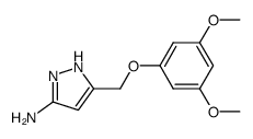 5-[(3,5-dimethoxyphenoxy)methyl]-1H-pyrazol-3-amine Structure