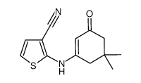 2-(5,5-dimethyl-3-oxocyclohex-1-enylamino)thiophene-3-carbonitrile结构式