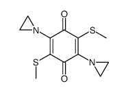 2,5-bis-aziridin-1-yl-3,6-bis-methylsulfanyl-[1,4]benzoquinone Structure