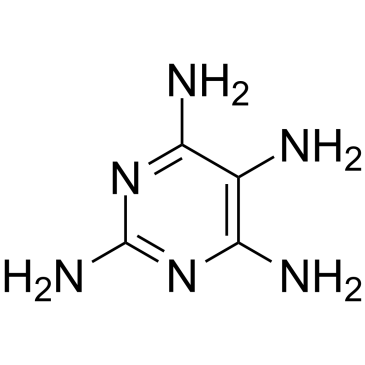 2,4,5,6-Tetraaminopyrimidine structure