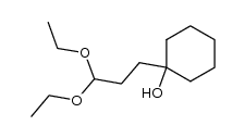 3-(1-hydroxycyclohexyl)propanal diethyl acetal Structure