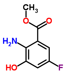 Methyl 2-amino-5-fluoro-3-hydroxybenzoate结构式