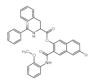 N-BENZOYL-DL-PHENYLALANINE B-NAPHTHOLAS- BI ESTER C structure