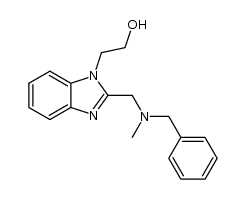 2-{2-[(benzyl-methyl-amino)-methyl]-benzimidazol-1-yl}-ethanol Structure