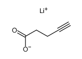 lithium 4-pentynoate Structure