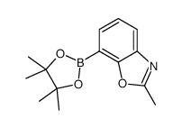 2-methyl-7-(4,4,5,5-tetramethyl-1,3,2-dioxaborolan-2-yl)benzo[d]oxazole Structure