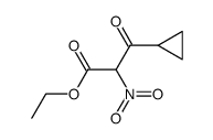 ethyl 3-cyclopropyl-2-nitro-3-oxopropanoate Structure
