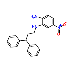 N2-(3,3-Diphenylpropyl)-4-nitro-1,2-benzenediamine Structure