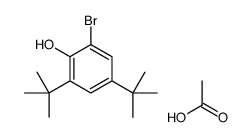 acetic acid,2-bromo-4,6-ditert-butylphenol Structure