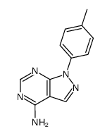 1-p-tolyl-1H-pyrazolo[3,4-d]pyrimidin-4-ylamine结构式