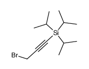 3-BROMO-1-(TRIISOPROPYLSILYL)-1-PROPYNE结构式
