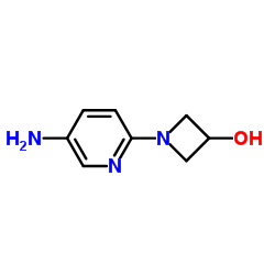 1-(5-Amino-2-pyridinyl)-3-azetidinol结构式