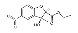 ethyl 3-hydroxy-3-methyl-5-nitro-2,3-dihydrobenzofuran-2-carboxylate Structure