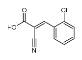 3-(2-chloro-phenyl)-2-cyano-acrylic acid结构式