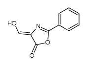 4-hydroxymethylidene-2-phenyl-4,5-dihydrooxazol-5-one结构式