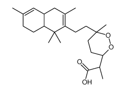 (3R,αR,6R)-6-[2-[[(4aR,8aS)-1,4,4aβ,7,8,8aβ-Hexahydro-1,1,3,6-tetramethylnaphthalen]-2-yl]ethyl]-α,6-dimethyl-1,2-dioxane-3-acetic acid结构式