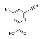 4-bromo-6-cyanopyridine-2-carboxylic acid Structure