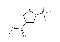 methyl 5-(trimethylsilyl)tetrahydrothiophene-3-carboxylate Structure