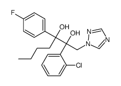 (2R,3S)-2-(2-chlorophenyl)-3-(4-fluorophenyl)-1-(1,2,4-triazol-1-yl)heptane-2,3-diol结构式