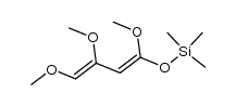 1,3,4-trimethoxy-1-trimethylsilyloxy-1,3-butadiene Structure