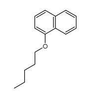 1-pentyloxynaphthalene结构式